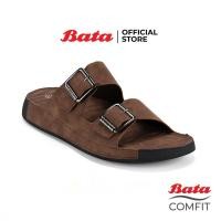 ราคา Bata บาจา รองเท้าแตะลำลองเพื่อสุขภาพแบบสวม สำหรับผู้ชาย สีดำ 8016144 สีน้ำตาล 8014144 (22780582409)