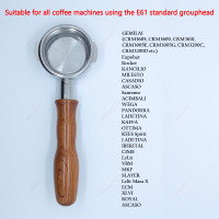 ราคา Gemilai 58 มม Bottomless Portafilter สำหรับทั่วไป 2 หูเครื่องชงกาแฟเอสเปรสโซ Gemilai Expobar Pandora สแตนเลสสตีล ไม้ 2 หูเครื่องชงกาแฟอุปกรณ์เสริม (22826561442)