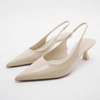 ราคา รองเท้าผู้หญิงของแท้ใหม่สำหรับฤดูใบไม้ร่วงรองเท้ารองเท้า Muller รองเท้าส้นสูงหนังรองเท้าส้นเข็มรองเท้าแตะส้นรองเท้าแหลมกลับ UNIQLO (23160196038)