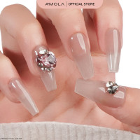 ราคา MS 026 AMOLA Minimal Style เล็บแปะสำเร็จรูป Handmade 100 แถมฟรีเซ็ทติดเล็บ พร้อมกาว3M (22941462002)