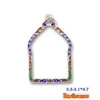 ราคา กรอบพระเงินแท้ 95 กรอบเงินยกซุ้ม หัวสิงห์ลงยาเต็มหน้า ทรงพระขุนแผน ขนาด กว้างบน 3 3 กว้างล่าง3 1สูง 4 7 ซม (19986291865)