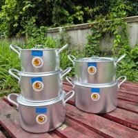ราคา หม้อเวียดนามชุด5ใบ16 24หม้ออลูมิเนียมหนา ทนทานสินค้านำเข้าจากเวียดนาม พร้อมส่งที่ไทย (22971634239)
