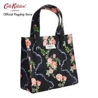 ราคา Cath Kidston กระเป๋าสำหรับผู้หญิง Small Bookbag ลาย Rose Flutter สี Black (22693999281)