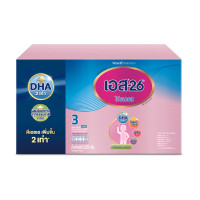 ราคา s26 เอส26 โปรเกรส นมผงสูตร3 นมผง รสจืด ขนาด 2500 3500กรัม (22797860903)