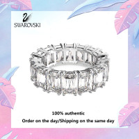 ราคา Swarovski S925 เงินสเตอร์ลิง M5572699 แหวนพลอยคริสตัลสีขาวทรงสี่เหลี่ยม Vittore แจกกล่องของขวัญบรรจุภัณฑ์ของแท้ (23187367488)