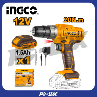ราคา INGCO สว่านไร้สายแบตเตอรี่12 V CDLI1218 (22567033231)