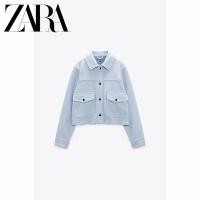 ราคา Zara ใหม่ เสื้อโค้ทสั้น กระดุมโลหะ สําหรับผู้หญิง (20523932489)