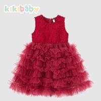 ราคา 90 150 พร้อมส่ง ชุดเดรสเจ้าหญิง ชุดฟูฟู ชุดออกงาน สีแดง ชุดคริสมาส สําหรับเด็กผู้หญิง KIKIBABY KP0411 (23265086189)