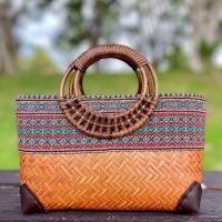 ราคา กระเป๋ากระจูด กระเป๋าสาน กระเป๋าถือ มี 4 สี สินค้าทำมือ 2 sizes Straw bag ซับในซิป กระเป๋าสวยหรู (22521995031)