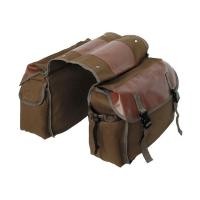 ราคา Motorcycle Bicycle Large Capacity Saddle Bag Cycling Canvas Waterproof Saddle Box Side Tool Bag Rear Seat Bag (22986848972)
