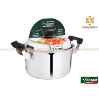 ราคา Seagull หม้อ2หู หม้อต้มโดม ขนาด 18 20 22 24 ซม ตรา นกนางนวล หม้อสแตนเลส หม้อแกง ผลิตจากสแตนเลสเนื้อดี (15951816593)