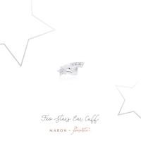 ราคา MARON ของแท้ Feo Stars Ear cuff ชุบสี White Gold ต่างหูหนีบ พลอยเพทายสีขาว เงินแท้925 (3547536572)