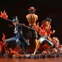 ราคา วันพีซ 3Pcs Ace Saboรุ่นKO PVCรูปของเล่นคอลเลกชัน โมเดลวันพีช (17814160454)