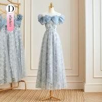 ราคา ชุดสาวต้อนรับสไตล์ฝรั่งเศส สีน้ำเงิน ชุดเจ้าสาว ชุดกระโปรงทรงเอเข้ารูป แขนสั้น ชุดราตรี ชุดทำงาน ชุดเจ้าสาว ชุดเจ้าสาว (22921164800)