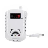 ราคา 1 PCS Gas Detector Gas Alarm Sensor Methane Propane Plastic Gas Leak Detector LCD Security EU Plug (21283181466)