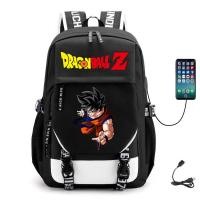 ราคา Animation Dragon Ball School Bag Backpack USB Charging Backpack Large Capacity Student School Bag Outdoor Travel Backpack DC (23310149250)