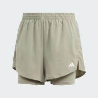 ราคา adidas Gym Training AEROREADY Made for Training Minimal Two in One Shorts Women Green H49605 (22442105560)