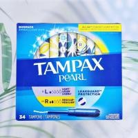 ราคา ผ้าอนามัยแบบสอด สำหรับวันมาน้อย มามาก Pearl Plastic Tampons Duo Pack Light Super 34 Count Tampax (21777612173)