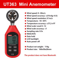 ราคา UNI T UT363S UT363 ดิจิตอลความเร็วเซนเซอร์วัดเครื่องวัดความเร็วลม30เมตร วินาที Electronic Tachometer Backlight (22929497013)