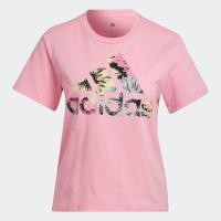 ราคา adidas Lifestyle Allover Print Regular Tee Women Pink HP0785 (22439915447)