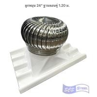 ราคา พร้อมส่ง ลูกหมุนระบายอากาศขนาด22 นิ้ว พร้อมฐานลอนคู่ 1 20 ม ฐานเมทัลชีท 1 20 ม และฐานเมทัลชีท 1 50 ม (23126591838)