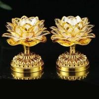 ราคา ส่งจากไทย โคมไฟดอกบัว เชิงเทียนไฟฟ้า ดอกบัว รุ่นใหม่แบบใช้ไฟบ้าน หรือต่อแบตสำรองได้ มีสวิทช์ปิดเปิด กินไฟน้อย ประหยัดไฟ เปิดได้24ชม ไฟ 7 สี เพลงพุทธ 21 เพลง เทียนไฟฟ้าดอกบัว เชิงเทียนดอกบัวไฟฟ้า LED (