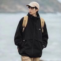 ราคา JKC009 378 เสื้อแจ๊กเกตแขนยาว เสื้อฮู้ดทรงหลวม ผ้าร่ม สายแคมป์ปิ้ง 2สี M XXL (22510054782)