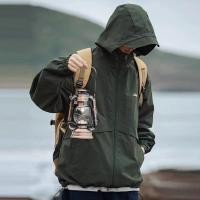 ราคา เสื้อแจ๊กเกตแขนยาว เสื้อฮู้ดทรงหลวม ผ้าร่ม สายแคมป์ปิ้ง 2สี M XXLJKC009 378 (22510407183)