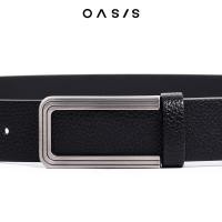 ราคา OASIS เข็มขัดผู้ชาย เข็มขัดหนังแท้ หัวหมุด รุ่น ABLF 4579 สีดำ น้ำตาล (23041157166)