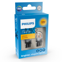ราคา Philips หลอดไฟถอย ไฟท้าย ไฟเบรค ไฟเลี้ยว Ultinon PRO7000 LED T20 WY21 PY21 AMBER W21 P21 สีขาว สีแดง สีส้ม (19890586569)