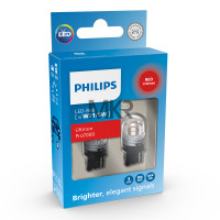 ราคา Philips หลอดไฟถอย ไฟท้าย ไฟเบรค ไฟเลี้ยว Ultinon PRO7000 LED T20 WY21 PY21 AMBER W21 P21 สีขาว สีแดง สีส้ม (19890586565)