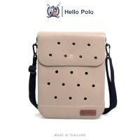 ราคา Hello Polo crossbody bag ผู้หญิง กระเป๋า ดีไซน์เรียบง่าย น้ำหนักเบา วัสดุ EVA แบบกันน้ำ ต้องมีสำหรับการออกนอกบ้าน BH2006 (23178555470)