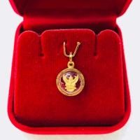 ราคา จี้พระเลี่ยมทองแท้ พญาครุฑ จิ๋ว พระเลี่ยมทองแท้ 90 กันน้ำ (701448183)