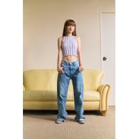 ราคา Cutie colors Tommy Washed Jeans กางเกงยีนส์ฟอกเอวกลาง (22679979152)