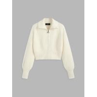 ราคา Cider Solid Knit Polo Zipper Cardigan (21209748453)