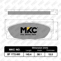 ราคา ผ้าเบรคหน้า หลัง TOYOTA COMMUTER รถตู้คอมมูเตอร์ ปี1983 ON Ventury เวนทูรี่ ผ้าเบรค MKC (17237547804)