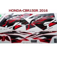 ราคา สติ๊กเกอร์ติดรถมอเตอร์ไซด์ สำหรับ HONDA CBR150R ปี2016 สีแดง ดำ (390808986)