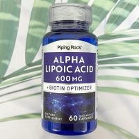 ราคา กรดอัลฟาไลโปอิก ไบโอติน Alpha Lipoic Acid plus Biotin Optimizer 300 or 600mg PipingRock ALA ไบโอติน Piping Rock (22840275897)