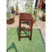 ราคา Sukthongเเพร่ เก้าอี้บาร์สูง 80ซม เก้าอี้บาร์ไม้สัก เก้าอี้เคาน์เตอร์บาร์ เก้าอี้สตูลสูง ท็อบสี่เหลี่ยม สีโอ๊คน้ำตาลเคลือบเงา SUKP 404 (14142113498)