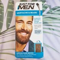 ราคา สีย้อมหนวด เครา ภายใน 5 นาที Mustache Beard Coloring for Grey Hair with Brush 14g Just for men Easy Brush In Color (18265127644)