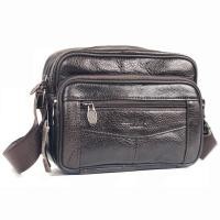 ราคา Chinatown Leather กระเป๋าสะพาย ผู้ชาย หนังแท้ ซิปยื่นหน้า แนวนอน ใบกระทัดรัด สีดำ น้ำตาล (12738383065)