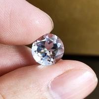 ราคา พลอยไวท์โทปาส White Topaz น้ำหนัก 3 43 กะรัต กลม 10มิล พลอยแท้จากประเทศบราซิล (8386287243)
