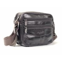 ราคา Chinatown Leather กระเป๋าสะพาย ผู้ชาย หนังแท้ ซิปยื่นหน้า แนวนอน ใบกระทัดรัด สีดำ น้ำตาล (12738383066)