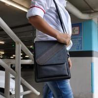 ราคา กระเป๋าสพายสุดเท่ หนัง Pu กันน้ำอย่างดี ด้านข้างมีซิปขยายขนาดได้ ดีไซน์สวยแบรนด์แท้ jingjo 100 (4281714374)