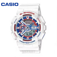 ราคา MC199 นาฬิกา Casio G SHOCK watch ของแท้100 รุ่นGa 110 J 1Apr white blue จัดส่งพร้อมกล่องคู่มือใบประกันศูนย์CMG 1ปี (18938034590)
