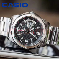 ราคา K LI CASIO 100 นาฬิกาข้อมือผู้ชาย สายสแตนเลส รุ่น EF 129D 7A 1A รับประกันของแท้ 1 ปี (18896842015)
