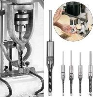 ราคา ชุดดอกสว่านเจาะรูเหลี่ยม ดอกเจาะเดือยเหลี่ยม HSS สำหรับงานไม้ 4 ชิ้น ขนาด 1 2 3 4 5 16 1 4 นิ้ว ดอกสว่านเจาะไม้ชุดเครื่องมือชุดสแควร์ Auger Mortising สิ่วเจาะชุดสแควร์ขยาย Saw 6 0 มม 16 มม (7639539622