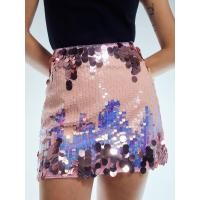 ราคา Pomelo กระโปรงทรงเอปักเลื่อม Sequin Mini Skirt (23190811282)