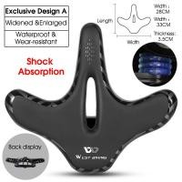 ราคา WEST BIKING อานจักรยานสบาย Thicken ตัวหน่วงการสั่นสะเทือนที่นั่งจักรยาน Hollow Memory Foam Ergonomics นุ่มอานจักรยานเบาะจักรยานเสือภูเขาอุปกรณ์เสริม (9524560375)