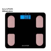 ราคา SHAPER เครื่องชั่งน้ำหนักบุคคลแบบดิจิตอลและวัดเปอร์ไขมันในร่างกาย Body Fat รุ่น SF 959 สีดำ (16531819151)